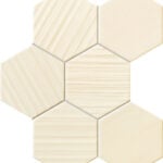 Tubadzin Horizon hex ivory mozaik dekorcsempe 28,9x22,1