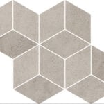 Paradyz Pure City Grys Romb Hexagon Mosaic dekorcsempe 20.4x23.8