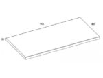 AREZZO DESIGN MOSDÓPULT 90X46 CM MAGASFÉNYŰ FEHÉR AR-166893 - Image 3