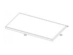 AREZZO DESIGN MOSDÓPULT 80X46 CM TERMÉSZETES TÖLGY AR-166899 - Image 2