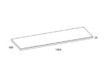 AREZZO DESIGN MOSDÓPULT 140X46 CM TERMÉSZETES TÖLGY AR-167047 - Image 2