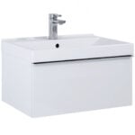 AREZZO DESIGN MONTEREY 60CM-ES ALSÓSZEKRÉNY 1 FIÓKKAL MAGASFÉNYŰ FEHÉR AR-167075