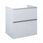 AREZZO DESIGN MONTEREY 60CM-ES ALSÓSZEKRÉNY MOSDÓPULTHOZ 2 FIÓKKAL MAGASFÉNYŰ FEHÉR AR-167089