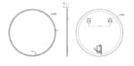 AREZZO design LED okos tükör 100 cm-es kerek - Image 2