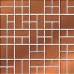 Valore Bell Rock Copper Glass Mosaic 25x25