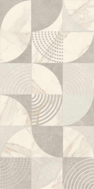 hopegreydekorpoysk30x60.jpg Paradyz Hope Grey Polysk dekor 30x60 csempe - Image 1
