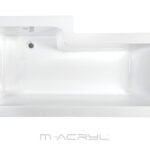 M-Acryl Linea aszimmetrikus akril kád jobbos 150X70/85