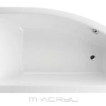 M-Acryl Minima aszimmetrikus akril kád jobbos 150X85