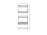 Arezzo Design MOON ANTRACIT 500X1190MM TÖRÖLKÖZŐSZÁRÍTÓS RADIÁTOR AR-M12050A - Image 2