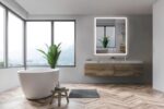 AREZZO design LED okos tükör állítható fényerő páramentesítő funkció+óra+hőmérő