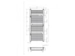 Arezzo Design SMART WHITE 1200X500MM TÖRÖLKÖZŐSZÁRÍTÓS RADIÁTOR AR-SM12050W - Image 2