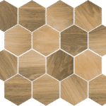 Paradyz Uniwersalna Mozaika Wood Natural Mix Heksagon Mat dekor