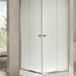 AMBON frost 80x80 szögletes zuhanykabin