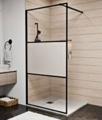 FANNY black 100x195 walk-in zuhanyfal