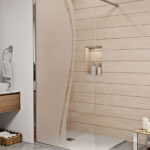 FRIDA Bamboo 100x200 walk-in zuhanyfal