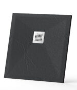 Nilla antracite 80x80 szögletes zuhanytálca