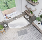ALICIA aszimmetrikus kád (2 méret) - Image 2