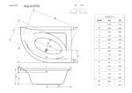 AQUARELLA aszimmetrikus kád (2 méret) - Image 9