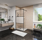 FANNY black 100x195 walk-in zuhanyfal - Image 3