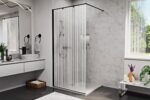 FELICIA rain black 100x195 walk-in zuhanyfal - Image 3