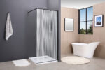 FELICIA rain black 100x195 walk-in zuhanyfal - Image 4