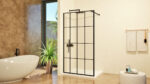 FRIDA black 110x195 walk-in zuhanyfal - Image 2
