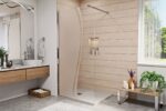 FRIDA Bamboo 100x200 walk-in zuhanyfal - Image 2